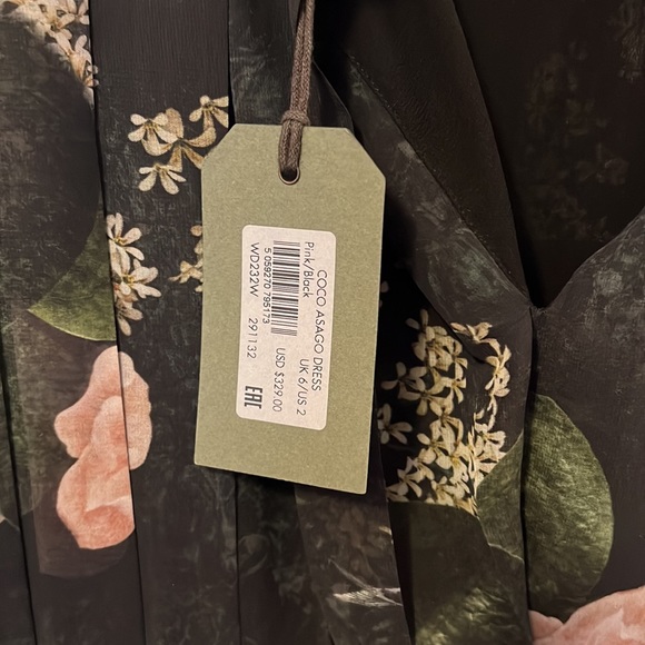 NWT All Saints Coco Asago Dress size 2 - Picture 6 of 8